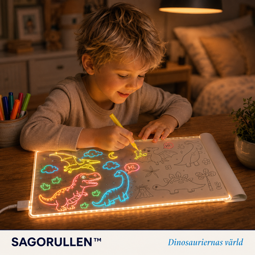 Sagorullen | Pyssel-rulle med motiv för Saga Tavlan – 3 meter saga att spåra